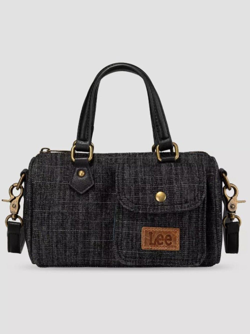 Lee Women's Small Black Denim Barrel Bag